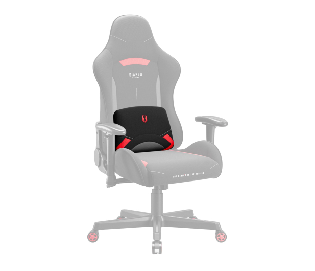Diablo Chairs X-ST4RTER COMFORT PAD  BLACK-RED - 1527026 - zdjęcie 3